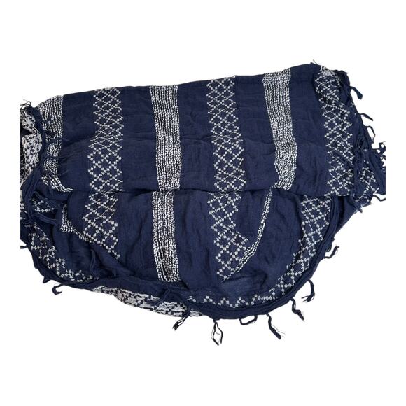 BP Dark Blue White Stitching Infinity Scarf - Picture 6 of 6